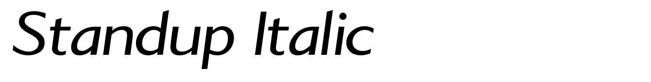 Standup Italic